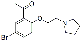 1-[5-bromo-2-(2-pyrrolidin-1-ylethoxy)phenyl]ethanone,79010-27-8,结构式