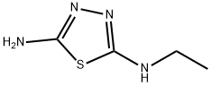 N-エチル-1,3,4-チアジアゾール-2,5-ジアミン 化学構造式