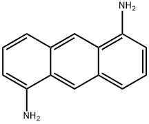1,5-アントラセンジアミン 化学構造式