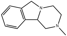 Pyrazino[2,1-a]isoindole, 1,2,3,4,6,10b-hexahydro-2-methyl- (9CI) 化学構造式