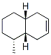 Naphthalene, 1,2,3,4,4a,5,8,8a-octahydro-1-methyl-, (1alpha,4abeta,8abeta)- (9CI) Structure