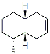 Naphthalene, 1,2,3,4,4a,5,8,8a-octahydro-1-methyl-, (1alpha,4abeta,8abeta)- (9CI) Struktur