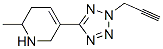 Pyridine, 1,2,3,6-tetrahydro-2-methyl-5-[2-(2-propynyl)-2H-tetrazol-5-yl]- (9CI) Structure