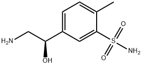 Benzenesulfonamide, 5-(2-amino-1-hydroxyethyl)-2-methyl-, (R)- (9CI) Structure