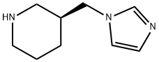 Piperidine, 3-(1H-imidazol-1-ylmethyl)-, (3S)- (9CI) Structure