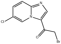 2-broMo-1-(6-chloroH-iMidazo[1,2-a]pyridin-3-yl)ethanone Structure