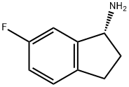 1H-Inden-1-amine,6-fluoro-2,3-dihydro-,(1R)-(9CI) 化学構造式