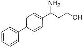3-氨基-3-联苯-4-YL-丙-1-醇,790227-30-4,结构式