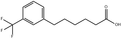 6-(3-TrifluoroMethylphenyl)hexanoic acid,79023-02-2,结构式