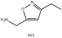C-(3-Ethyl-isoxazol-5-yl)-methylaminehydrochloride Structure