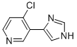 Pyridine,  4-chloro-3-(1H-imidazol-4-yl)-  (9CI) Structure