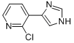 Pyridine,  2-chloro-3-(1H-imidazol-4-yl)-  (9CI) 结构式