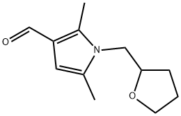 1H-Pyrrole-3-carboxaldehyde,2,5-dimethyl-1-[(tetrahydro-2-furanyl)methyl]-(9CI) 结构式