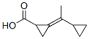 Cyclopropanecarboxylic acid, (1-cyclopropylethylidene)-, (E)- (9CI) Struktur