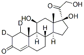 CORTISOL-1,2-D2 Structure