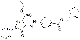 ethyl 4,5-dihydro-5-oxo-1-phenyl-4-[[4-[[(tetrahydro-2-furyl)methoxy]carbonyl]phenyl]azo]-1H-pyrazole-3-carboxylate|