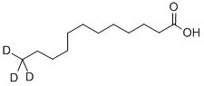 氘代12,12,12-D3十二烷酸,79050-22-9,结构式