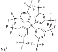 Sodium tetrakis[3,5-bis(trifluoromethyl)phenyl]borate Struktur
