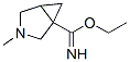 3-Azabicyclo[3.1.0]hexane-1-carboximidicacid,3-methyl-,ethylester(9CI) Struktur