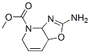 Oxazolo[4,5-b]pyridine-4(3aH)-carboxylic acid, 2-amino-5,7a-dihydro-, methyl Struktur