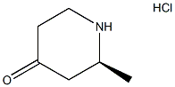 2-(S)-メチル-4-ピペリジノン塩酸塩 化学構造式