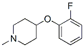 Piperidine, 4-(2-fluorophenoxy)-1-methyl- (9CI) Struktur