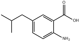 Benzoic acid, 2-amino-5-(2-methylpropyl)- (9CI) 结构式