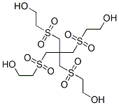 Tetrakis(2-hydroxyethylsulfonylmethyl)methane Struktur