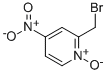 2-Bromomethyl-4-nitropyridine-1-oxide 化学構造式