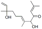 5,10-Dihydroxy-2,6,10-trimethyl-2,6,11-dodecatrien-4-one Structure