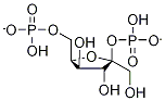 (2S,3S,4S,5R)-3,4-二羟基-2-(羟基甲基)-5-(膦酰氧基甲基)四氢呋喃-2-基]磷酸二氢酯, 79082-92-1, 结构式