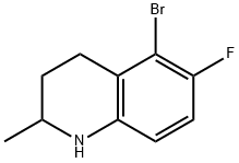 喹啉, 5-溴-6-氟-1,2,3,4-四氢-2-甲基-,79085-71-5,结构式