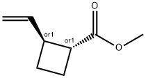 Cyclobutanecarboxylic acid, 2-ethenyl-, methyl ester, trans- (9CI),79091-86-4,结构式