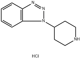 1-(4-哌啶基)-1H-1,2,3-苯并噻唑盐酸盐, 79098-80-9, 结构式