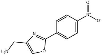 2-(4-NITRO-PHENYL)-OXAZOL-4-YL-METHYLAMINE,791000-96-9,结构式