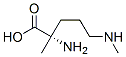 Ornithine, N5,2-dimethyl- (9CI) 结构式