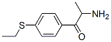 1-Propanone,  2-amino-1-[4-(ethylthio)phenyl]- 化学構造式