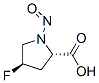 L-Proline, 4-fluoro-1-nitroso-, trans- (9CI) 化学構造式