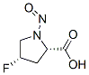 L-Proline, 4-fluoro-1-nitroso-, cis- (9CI),79108-50-2,结构式