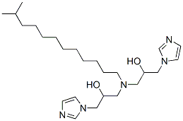 alpha,alpha'-[(isotridecylimino)bis(methylene)]bis(1H-imidazole-1-ethanol) 结构式