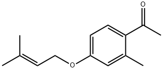 Ethanone, 1-[2-methyl-4-[(3-methyl-2-butenyl)oxy]phenyl]- (9CI) Structure