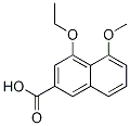 2-Naphthalenecarboxylic acid, 4-ethoxy-5-Methoxy- Structure