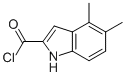 1H-Indole-2-carbonyl chloride, 4,5-dimethyl- (9CI) 结构式