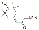 4-(3-diazo-2-oxopropylidene)-2,2,6,6-tetramethylpiperidine-1-oxyl 化学構造式