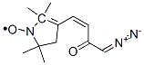 3-(4-diazo-3-oxo-cis-1-butenyl)-2,2,5,5-tetramethylpyrroline-1-oxyl 结构式