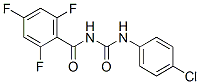 N-[[(4-Chlorophenyl)amino]carbonyl]-2,4,6-trifluorobenzamide 结构式