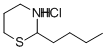 2-Butyltetrahydro-2H-1,3-thiazine hydrochloride 化学構造式