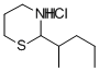 2-(1-Methylbutyl)-tetrahydro-2H-1,3-thiazine hydrochloride Struktur