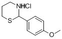 2H-1,3-Thiazine, tetrahydro-2-(p-methoxyphenyl)-, hydrochloride Structure