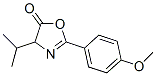 5(4H)-Oxazolone,  2-(4-methoxyphenyl)-4-(1-methylethyl)- Structure